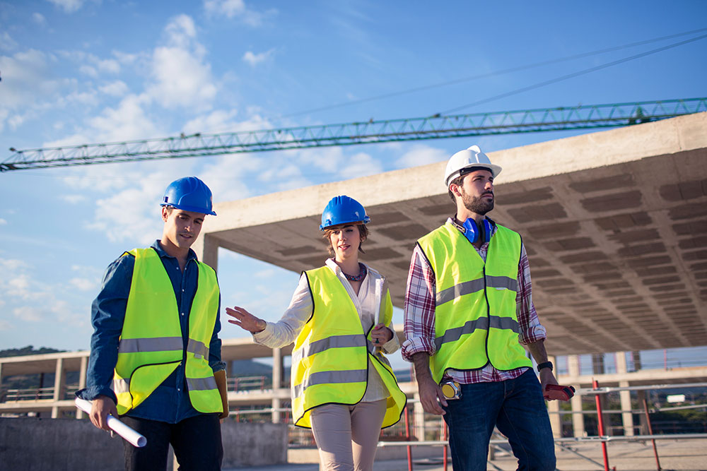 Photo of developers on a construction site